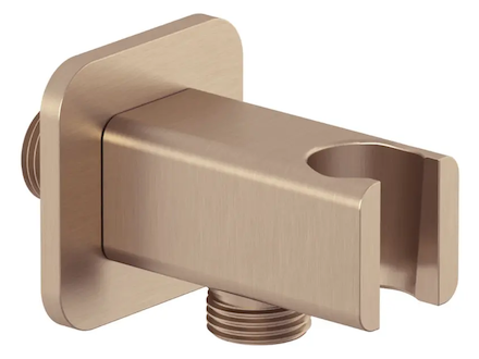 Kludi A-Qa - Sprchové kolínko s držákem, kartáčovaný bronz 65568N1-00