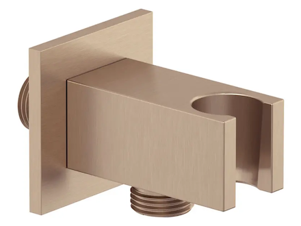 Kludi A-Qa - Sprchové kolínko s držákem, kartáčovaný bronz 65569N1-00