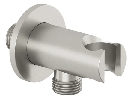 Kludi A-Qa - Sprchové kolínko s držákem, kartáčovaný nikl 65567N5-00