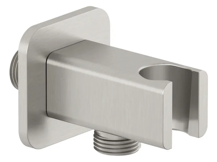 Kludi A-Qa - Sprchové kolínko s držákem, kartáčovaný nikl 65568N5-00