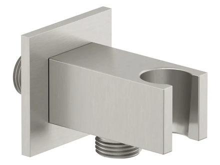 Kludi A-Qa - Sprchové kolínko s držákem, kartáčovaný nikl 65569N5-00