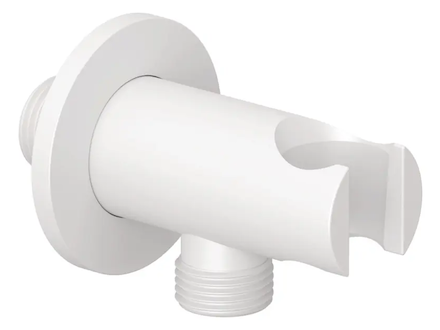 Kludi A-Qa - Sprchové kolínko s držákem, matná bílá 6556753-00