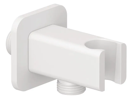 Kludi A-Qa - Sprchové kolínko s držákem, matná bílá 6556853-00