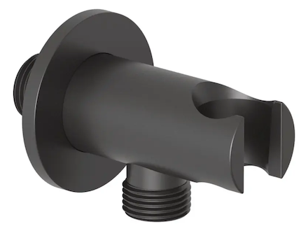 Kludi A-Qa - Sprchové kolínko s držákem, matná černá 6556739-00