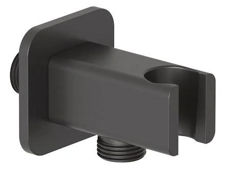 Kludi A-Qa - Sprchové kolínko s držákem, matná černá 6556839-00