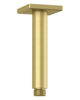 Kludi A-Qa - Sprchové rameno stropní, 15 cm, kartáčované zlato 66535N0-00