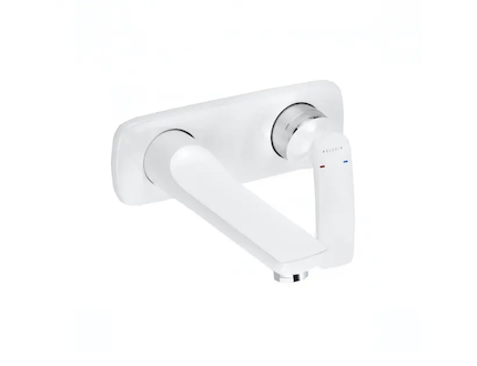 Kludi Balance - Páková umyvadlová pod omítku, 2-otvorová instalace, bílá/chrom 522469175