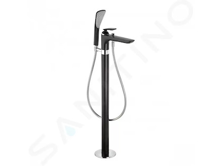 Kludi Balance - Vanová baterie na podlahu, černá mat/chrom 525908775