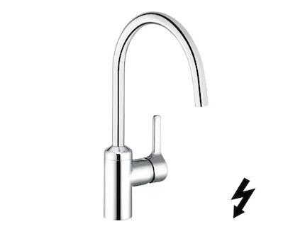 Kludi Bingo Star - Páková dřezová baterie, pro beztlaké ohřívače, chrom 428090578