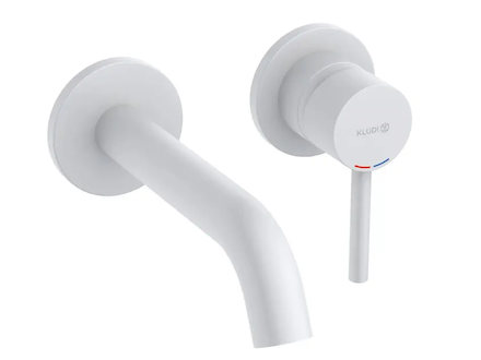 Kludi Bozz - Baterie pod omítku, 2-otvorová instalace, matná bílá 382445376