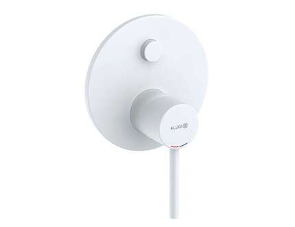 Kludi Bozz - Baterie pod omítku, pro 2 spotřebiče, matná bílá 387635376