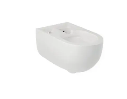 Kludi CleanTronic - Závěsné WC pro bidetovou jednotku SMART, Rimless, Spiralflush, lesklá bílá 16WCW0043