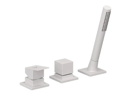 Kludi Decus - Baterie na okraj vany, 3-otvorová instalace, matná bílá 544475375