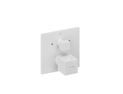 Kludi Decus - Termostatická baterie pod omítku, pro 2 spotřebiče, matná bílá 548105375