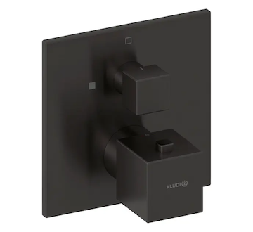 Kludi Decus - Termostatická sprchová baterie pod omítku, broušený Gunmetal 54885N275