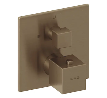 Kludi Decus - Termostatická sprchová baterie pod omítku, kartáčovaný bronz 54885N175