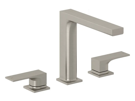 Kludi Decus - Umyvadlová baterie s výpustí Push-Open, 3-otvorová instalace, kartáčovaný nikl 54393N575