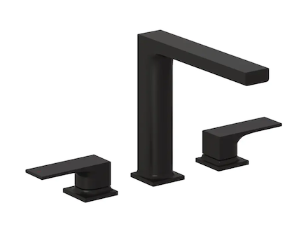 Kludi Decus - Umyvadlová baterie s výpustí Push-Open, 3-otvorová instalace, matná černá 543933975