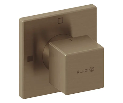 Kludi Decus - Ventil pod omítku, pro 2 spotřebiče, kartáčovaný bronz 54847N175