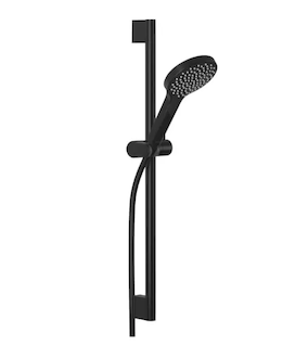 Kludi Dive - Set sprchové hlavice, tyče a hadice, matná černá 6961039-00