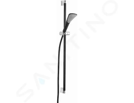 Kludi Fizz - Sada sprchové hlavice, hadice a tyče 90 cm, černá mat 6764087-00