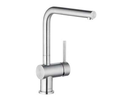 Kludi L Steel - Dřezová baterie, kartáčovaná nerez 45803F877