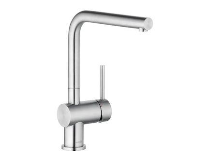 Kludi L Steel - Dřezová baterie, kartáčovaná nerez 45803F877