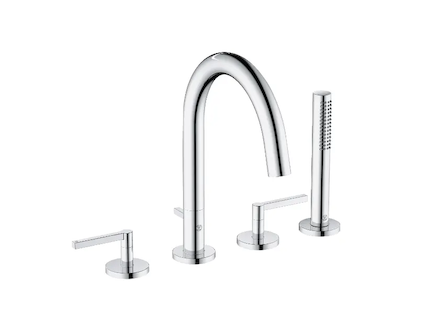 Kludi Nova Fonte - Baterie na okraj vany, 4-otvorová instalace, chrom 204250515