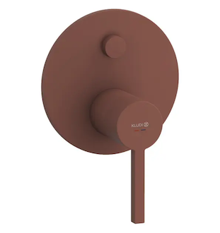 Kludi Nova Fonte - Baterie pod omítku pro 2 spotřebiče, matná cihlová 20759O515