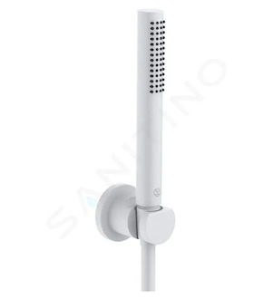 Kludi Nova Fonte - Set sprchové hlavice, držáku a hadice, matná bílá 2085053-15