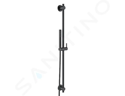 Kludi Nova Fonte - Set sprchové hlavice, držáku, tyče 90 cm a hadice, černá mat 2084039-15