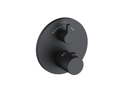 Kludi Nova Fonte - Termostatická baterie pod omítku, pro 2 spotřebiče, matná černá 208103915