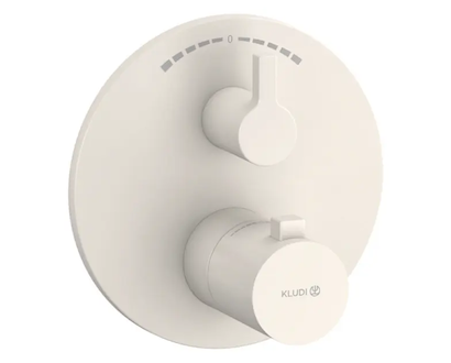 Kludi Nova Fonte - Termostatická baterie pod omítku, pro 2 spotřebiče, matná světle šedá 20810O215