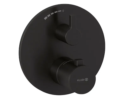 Kludi Nova Fonte - Termostatická sprchová baterie pod omítku, broušený Gunmetal 20885N215