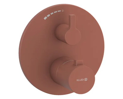 Kludi Nova Fonte - Termostatická sprchová baterie pod omítku, matná cihlová 20885O515