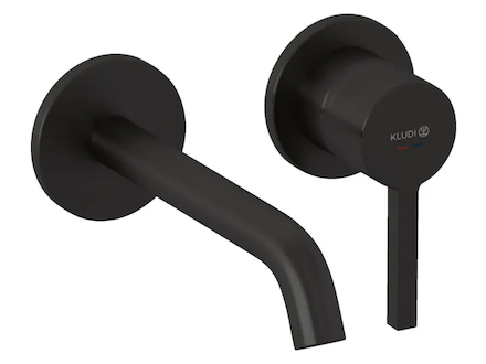 Kludi Nova Fonte - Umyvadlová baterie pod omítku, 2-otvorová instalace, broušený Gunmetal 20244N215