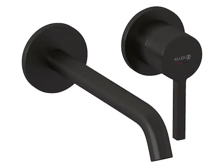 Kludi Nova Fonte - Umyvadlová baterie pod omítku, 2-otvorová instalace, broušený Gunmetal 20245N215