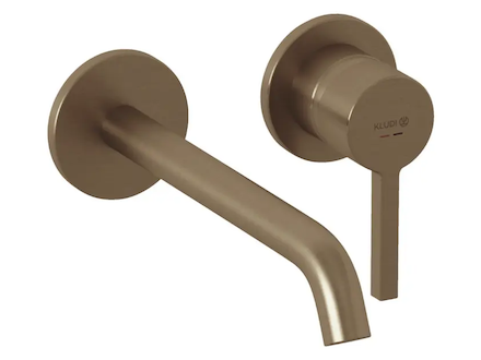 Kludi Nova Fonte - Umyvadlová baterie pod omítku, 2-otvorová instalace, kartáčovaný bronz 20245N115