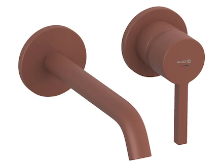 Kludi Nova Fonte - Umyvadlová baterie pod omítku, 2-otvorová instalace, matná cihlová 20244O515