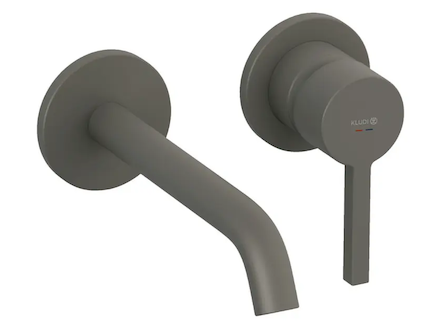 Kludi Nova Fonte - Umyvadlová baterie pod omítku, 2-otvorová instalace, matná šedá 20244O115