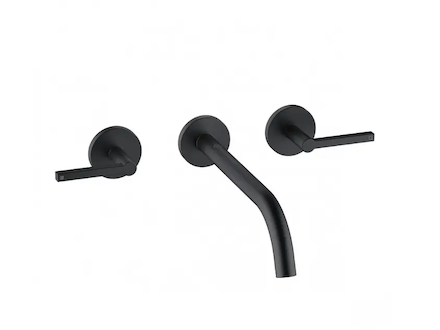 Kludi Nova Fonte - Umyvadlová baterie pod omítku, 3-otvorová instalace, matná černá 201463915