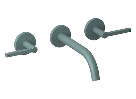 Kludi Nova Fonte - Umyvadlová baterie pod omítku, 3-otvorová instalace, s tělesem, matná petrolejová 20144O315