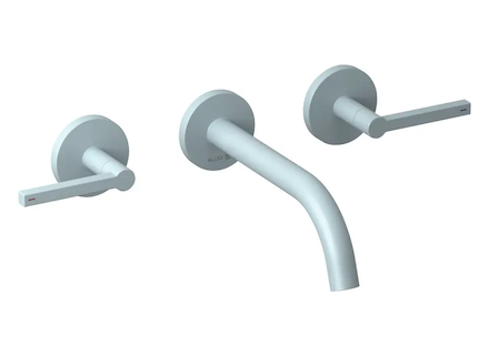 Kludi Nova Fonte - Umyvadlová baterie pod omítku, 3-otvorová instalace, s tělesem, matná světle modrá 20144O415