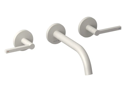 Kludi Nova Fonte - Umyvadlová baterie pod omítku, 3-otvorová instalace, s tělesem, matná světle šedá 20144O215