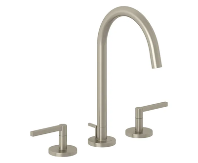 Kludi Nova Fonte - Umyvadlová baterie s výpustí, 3-otvorová instalace, kartáčovaný nikl 20143N515