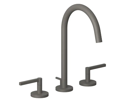 Kludi Nova Fonte - Umyvadlová baterie s výpustí, 3-otvorová instalace, matná šedá 20143O115