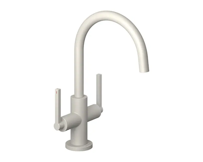 Kludi Nova Fonte - Umyvadlová baterie s výpustí, matná světle šedá 20118O215