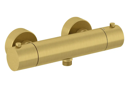 Kludi Objekta - Termostatická sprchová baterie, kartáčované zlato 35200N038