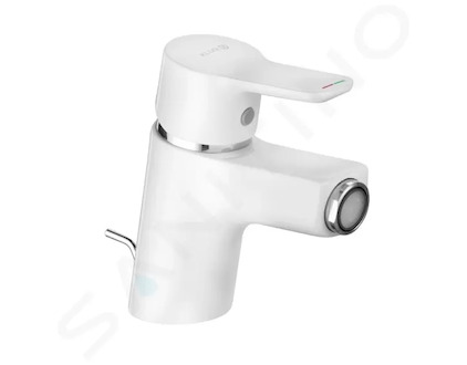 Kludi Pure&Easy - Bidetová baterie s výpustí, chrom/bílá 375339165
