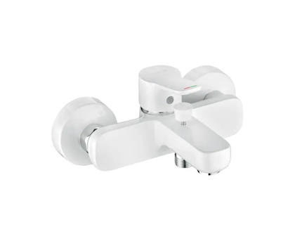Kludi Pure&Easy - Vanová baterie, chrom/bílá 376819165